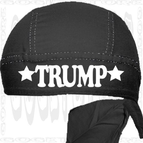 DONALD TRUMP Do Bandana Black Doo Rag Du Head Wrap Skull Cap Biker Rag Hat Find