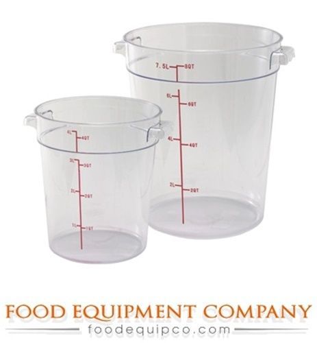 Winco PCRC-1 Food Storage Container, 1 qt., round - Case of 48