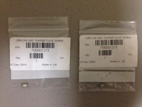 WATERS QUALITY 700001371  Q/BLOW SMT 154500F FUSE 500MA   QTY 2