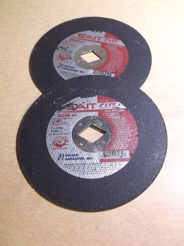 NEW United Abrasives A24R-BF General Purpose Disc 2-Piece 7x3/3  *FREE SHIPPING*