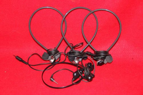 LOT of 4 ~ UNIVERSAL DICTATION MACHINE TRANSCRIBER HEADSETS / EARPHONES