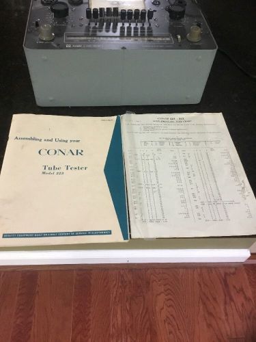 Tube Tester Manual Conar.