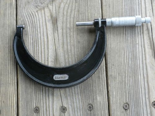 Starrett Outside Micrometer 3&#034;-4&#034; .001&#034; Item #9656