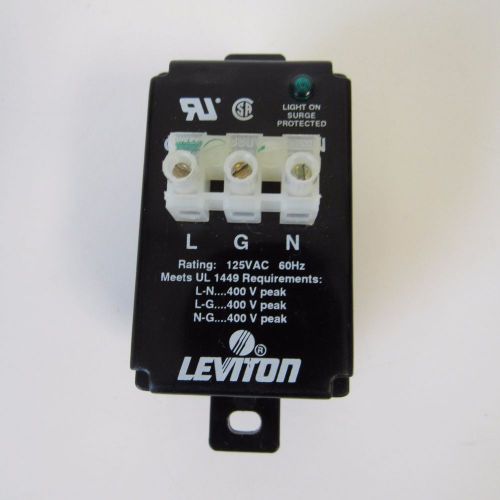 LEVITON 3800-DIN SURGE PROTECTOR 120VAC DIN RAIL MOUNT USED