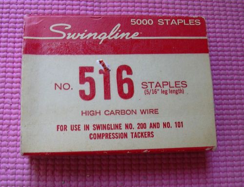 Swingline 516 High Carbon Wire Sawtooth Staples Compression 5/16 Leg Length 5000