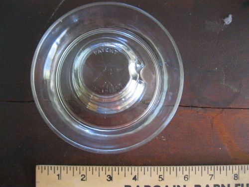 2 Antique Farm Glass Fowl Chick Waterer Bowls