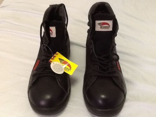 Avenger safety footwear a7215msz: 7.5m work boots,men,lace up,black,safty toe us for sale