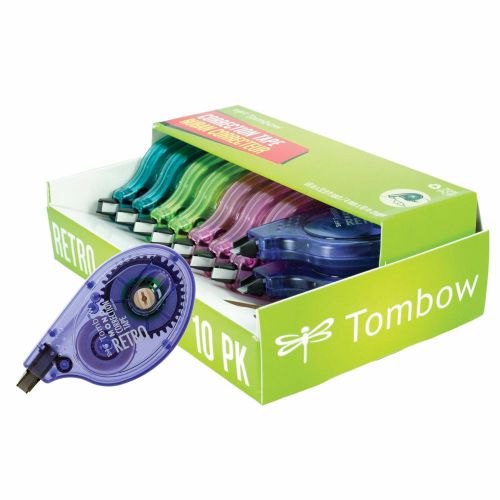 Tombow® MONO Original Correction Tape, Asst RetroColor Applicators, 1/6&#034; x 394&#034;,