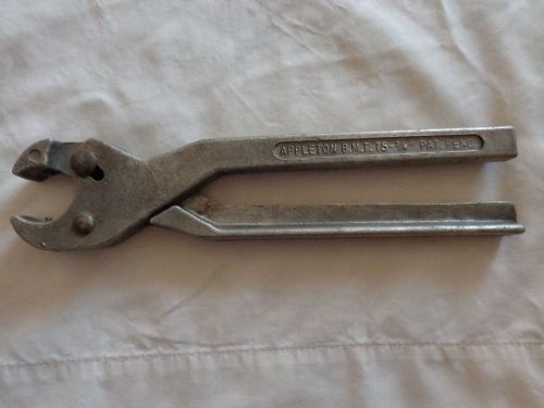 VINTAGE APPLETON B.M.T 75-3/4” CONDUIT CRIMPER (1693)