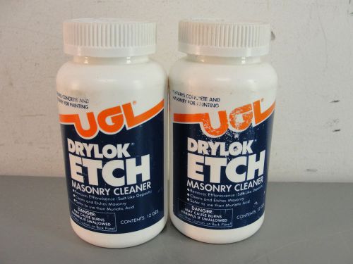 Ugl drylok etch masonry cleaner concrete stone tile brick 12 oz bottle lot 2 new for sale