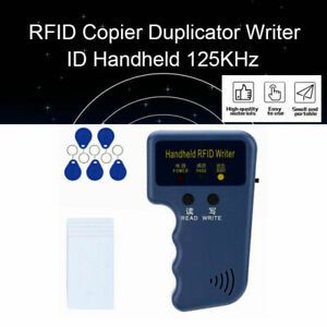 RFID Card Reader Copier Writer Duplicator Handheld 125K Copier ID Keyfob Tags