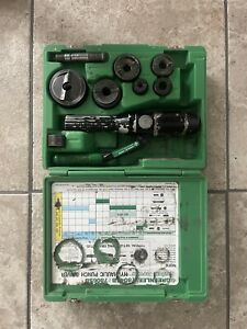 Greenlee hydraulic knockout punch set- 1/2-2”