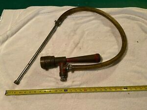 ANTIQUE FIRE FIGHTING EQUIPMENT ELKHART BRASS FOAM EDUCTOR 241 60 GPM w / hose