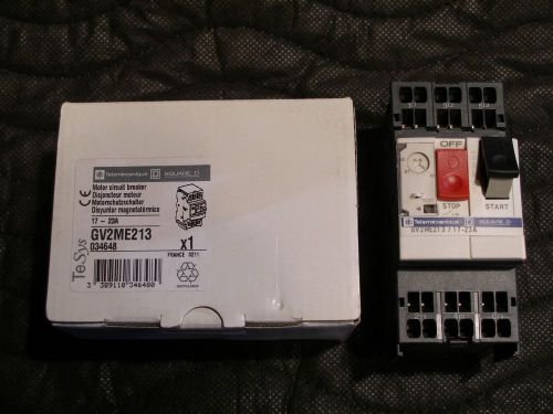 Gv2me213  schneider electric / telemecanique  - motor circuit breaker 17-23 amp for sale