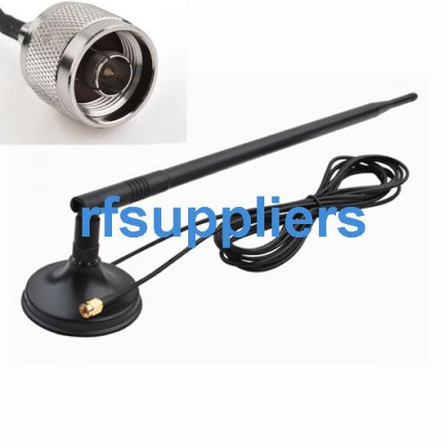 2pcs 12dbi 4g/3g/umts/gprs antenna n-male 890-960/1710-2150mhz rg174 2.5m for sale