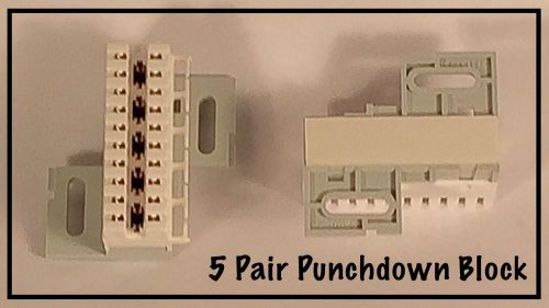 2 New ADC Krone 5pr Disconnect Terminal Punchdown Block 65853003-00