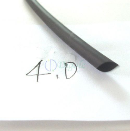 Heat shrink tubing tube diameter 4mm 5/32&#034; x 2m/6ft @black for sale