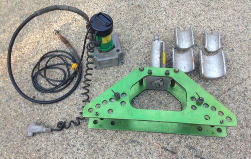 Greenlee 777 hydraulic conduit segment bender with 915 hydraulic pump for sale