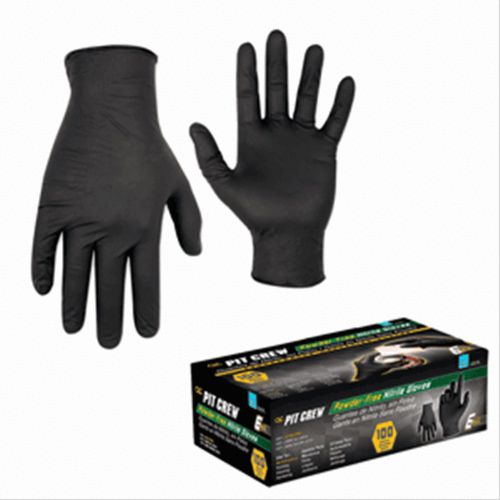 CLC Work Gear 2337M Black Nitrile Disposable Gloves - Box Of 100 - Medium