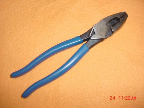Gardner bender gb gps-214 linemen&#039;s pliers 9-1/4&#034; high leverage with wire cutter for sale