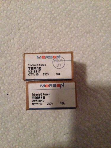 Gould Shawmut TRM10 Fuses FNM-10  New In Box