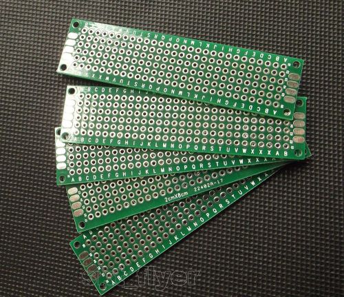 5pcs 2x8 cm PROTOTYPE Double-Side PCB 2*8 Panel Universal Board