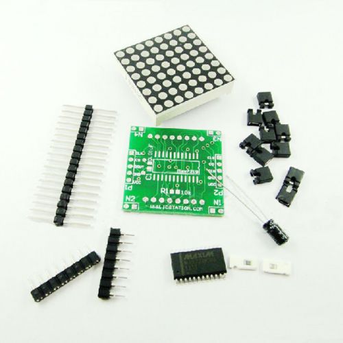 2Pcs New MAX7219 Dot Matrix Module DIY kit Cascade Control Display Module u