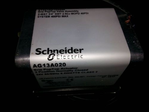 Schneider electric vt2312g13a020 24v 50/60hz 6.5w 2-way 3/4&#034;sw 2.5cv erie poptop for sale
