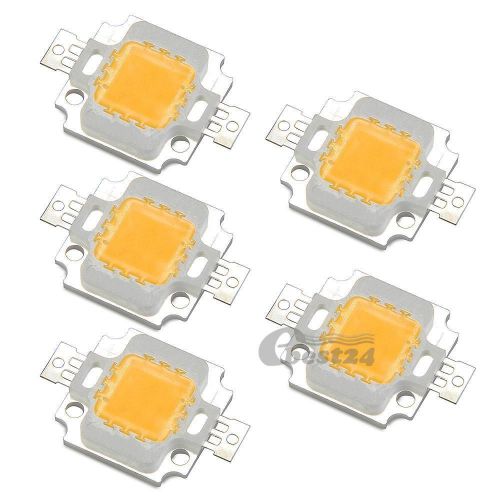 5x 10W High Power IC LED Flood Light Lamp Bulb Chips Warm White DIY Outdoor