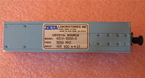 ZETA Laboratories CRYSTAL SOURCE 4214-9280-0  9280 MHZ 24 VDC *** NEW ***