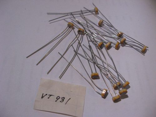 Qty 16 CdS Light Dependent Resistors Photo Cell EG&amp;G VT931 Light 22K Dark 1M NOS