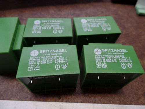 9 TRANSFORMERS   PCB MOUNT 220VOLT TO  2X 18V  2X 150MA 45X37 MM