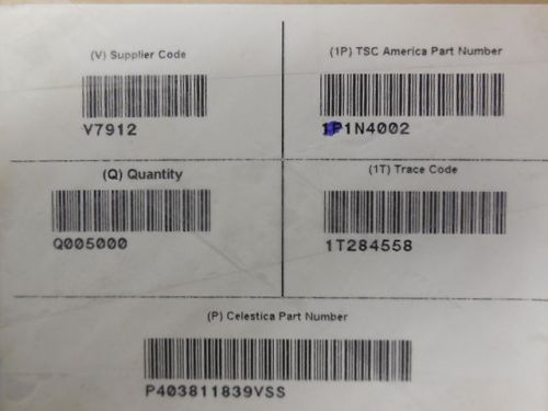 10000 PCS TAIWAN SEMI 1N4002 STANDARD DIODE 100V 1A 2-PIN