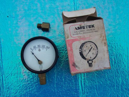 Vintage AMETEK  P531 Gauge 0-160 psi 2 1/2&#034;