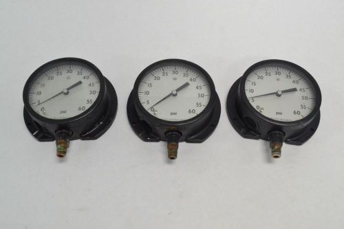 LOT 3 ASHCROFT PRESSURE GAUGE 0-60PSI 4-1/2IN 1/4IN NPT B265870