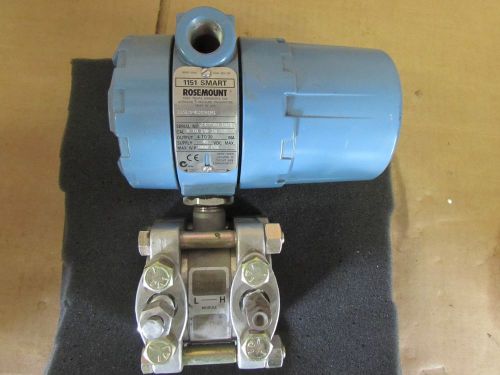 ROSEMOUNT 1151 SMART PRESSURE TRANSMITTER 1151DP4P4S22B1M1 USED