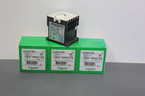 3 NEW SCHNEIDER CONTROL RELAY 24VDC CA3KN31BD (S20-T-58E)