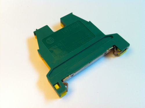 *NEW* Allen Bradley 4mm Green/Yellow DIN Rail Mount Terminal 1492-WG4