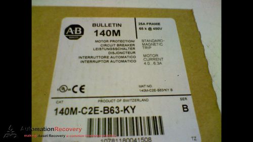 ALLEN BRADLEY 140M-C2E-B63-KY SERIES B MOTOR PROTECTION CIRCUIT, NEW