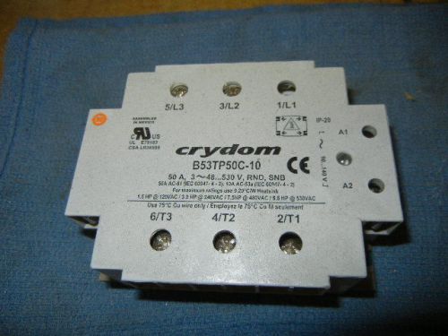 Crydom Relay, 3 phase SSR, B53TP50C-10 -  Price reduced - Great deal