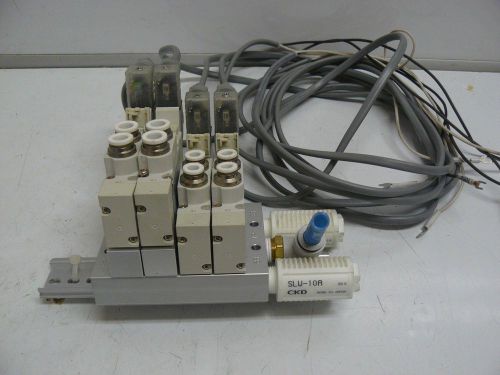 Ckd corp 4ga319-bh solenoid valve .2-.7mpa lot of 4 for sale