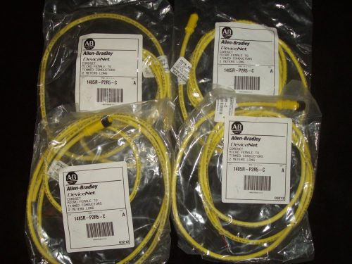 Allen Bradley 1485-P2R5-C Devicenet cable micro female 2 meters long _ Lot of 4