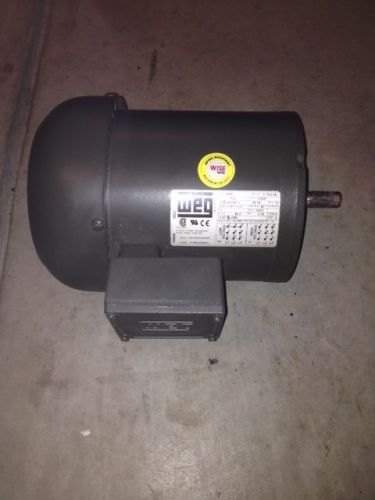 WEG AC Motor MODEL# 7518ES3EB56CFL, PH3, B56C, HP 0.75, RPM 1730, 208-230/460 V