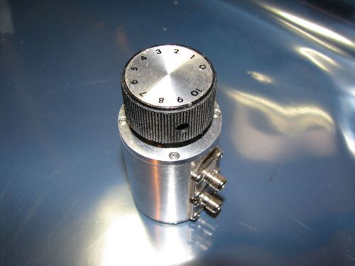 JFW Industries Inc, Manual Single Rotary Attenuator,  50R,  10dB, 1dB steps