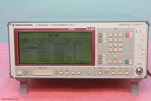 ROHDE &amp; SCHWARZ SFQ TV-MESSENDER TV-TEST TRANSMITTER W/ B5,B6,B11