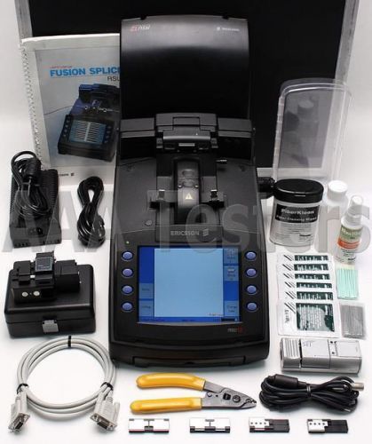 Ericsson rsu-12 sm mm single &amp; ribbon fiber fusion splicer w/ cleaver rsu12 rsu for sale