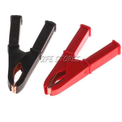 2 pcs copper car battery clip alligator test clamp 100a for sale