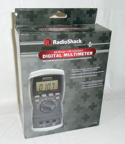 New radioshack 22-039 auto 46-range digital multimeter pc interface for sale