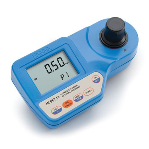 Hanna instruments hi96711 free &amp; total chlorine meter 0-5mg/l w/rs232 for sale