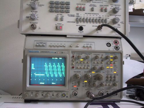 Calibrated TEKTRONIX 2465BDV 2465B DV 400MHz OSCILLOSCOPE, $1400, all options